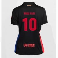 Camiseta Barcelona Ansu Fati #10 Visitante Equipación para mujer 2024-25 manga corta